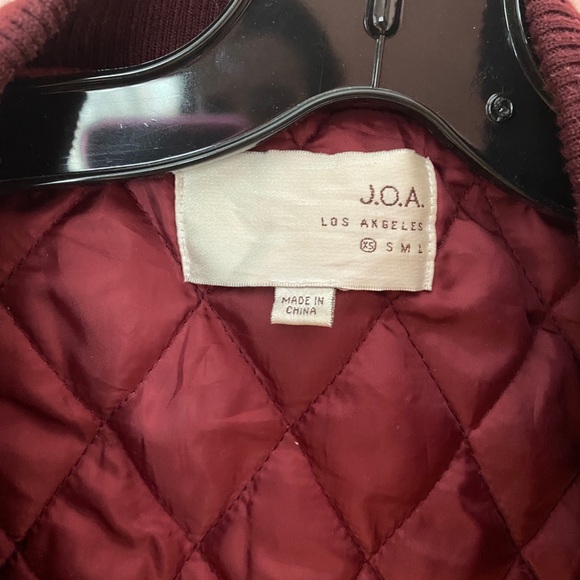 J.O.A faux pony bomber jacket - Picture 2 of 6